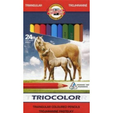 Koh I Noor Kredki trĂłjkÄ…tne Triocolor 24 kolory