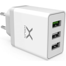 Krux charger with 3 USB sockets, QC 3.0 30 W