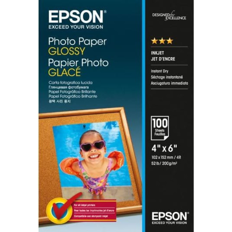 Epson Papier fotograficzny do drukarki A6 (C13S042548)