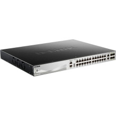 D-Link DGS-3130-30PS Managed L3 Gigabit Ethernet (10/100/1000) Power over Ethernet (PoE) Black, Grey