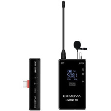 Ckmova UM100 KIT3 - SINGLE WIRELESS SET WITH TIE MICROPHONE ON USB C