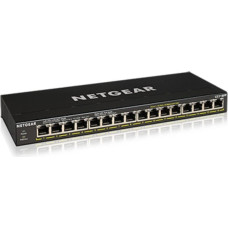 Netgear GS316PP Unmanaged Gigabit Ethernet (10/100/1000) Power over Ethernet (PoE) Black