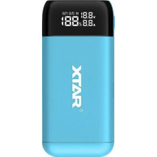 Xtar Ładowarka Xtar XTAR ŁADOWARKA/POWERBANK DO AKUMULATORÓW CYLINDRYCZNYCH LI-ION 18650/20700/21700 NIEBIESKI PB2S