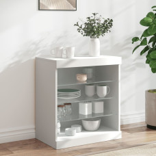 Vidaxl vidaXL Szafka z oświetleniem LED, biała, 60,5x37x67 cm