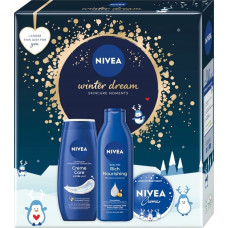 Alkotest NIVEA_SET Winter Dream żel pod prysznic 250ml + krem uniwersalny 100ml