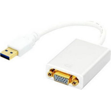 Techly Adapter USB Techly USB - VGA Biały  (306950)