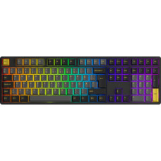 Akko Klawiatura Akko AKKO Black & Gold 5108B Plus Wireless Gaming-Tastatur, RGB, - V3 Cream Yellow Pro Switch, schwarz, ISO (DE)