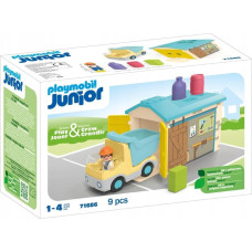 Playmobil 71686 Junior: LKW mit Sortiergarage