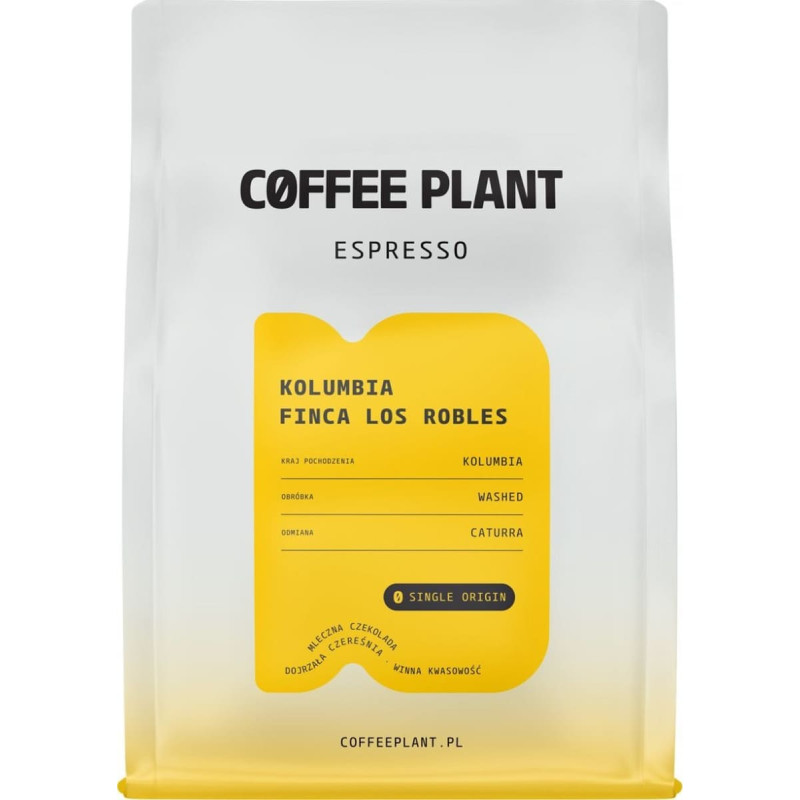 Coffee Plant Kawa ziarnista Coffee Plant COFFEE PLANT - Kolumbia Finca Los Robles Espresso  250g