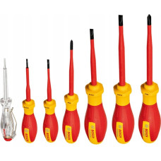 Bosch Bosch VDE screwdriver set PH/SL Professional, 7-piece (red/yellow, 6 VDE screwdrivers, phase tester SL3)