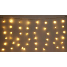 Cortina Lampki choinkowe CORTINA LAMPKI CHOINKOWE KURTYNA ŚWIETLNA ZEW/WEW 240 LED 600X60CM Z PILOTEM CIEPŁY BIAŁY