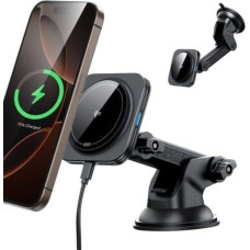 ESR Ładowarka ESR Uchwyt samochodowy na kokpit / szybę z ładowarką indukcyjną ESR Halolock Magnetic Magsafe Dashboard Car Mount Wireless Charger Qi2 15W Black