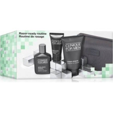 Noname CLINIQUE_SET Razor-Ready Routine For Men krem do golenia 125ml + balsam po goleniu 75ml + peeling do twarzy 30ml