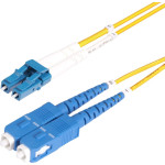 Startech SMLCSC-OS2-30M kabel InfiniBand / światłowodowy LC SC Żółty