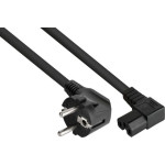 Alcasa Kabel zasilający Alcasa Kabelmeister Kabel / Adapter Czarny 0,5 m Wtyczka zasilająca typu E+F IEC C15