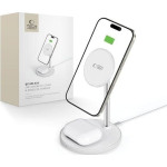 Tech-Protect Ładowarka bezprzewodowa Tech-Protect QI15W-A39 2in1 Magnetic MagSafe Wireless Charger White