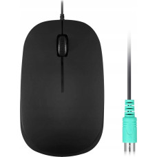 Perixx Mysz Perixx Mouse, Perixx PERIMICE-201 P B, optical, PS/2, black