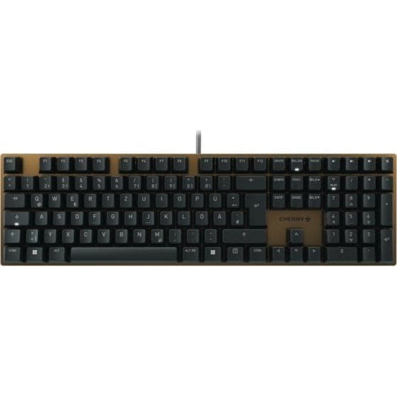 Cherry Klawiatura Cherry CHERRY Keyboard KC 200 MX MX2A BROWN [DE] black/bronze MX2A BROWN Switch