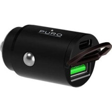 Puro Ładowarka Puro Mini 1x USB-A 1x USB-C 2.4 A  (PUR403BLK)