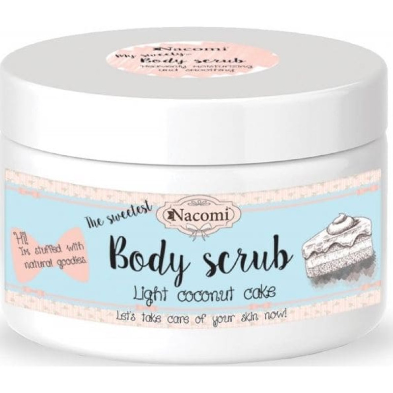 Nacomi NACOMI_Body Scrub peeling do ciała Lekki Kokosowy Tort 200g