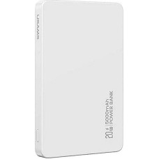 Usams Powerbank z ładowaniem bezprzewodowym USAMS US-CD231 5000mAh 20W PD Fast Charge biały/white