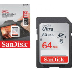 Sandisk Karta SanDisk Ultra SDXC 64 GB Class 10 UHS-I/U1  (SDSDUN4-064G-GN6IN)