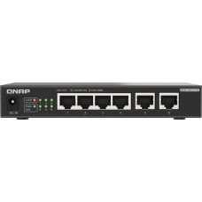 Qnap QSW-2104-2T-R2 | Kompaktowy niezarządzany przełącznik 6 portowy, 4x 2,5GbE 2x 10GbE Base-T