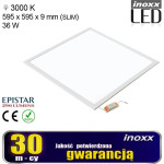 Nvox Panel led 60x60 36w lampa sufitowa kaseton 3000k ciepły