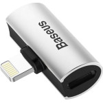 Baseus Adapter USB Baseus L46 Lightning - Lightning x2 Srebrny  (BRA008294)