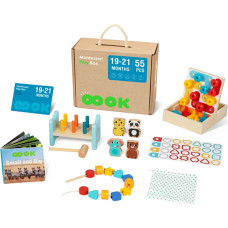 Tooky Toy TOOKY TOY Box Pudełko XXL Montessori Edukacyjne 7w1 Sensoryczne 19-21 Mies.