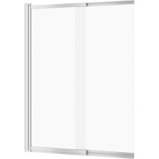 Cersanit Parawan nawannowy Cersanit S932-141 PARAWAN NAWANNOWY LARGA CHROM DWUSKRZYDŁOWY 140X115 PRZES SZKŁO TRANS // KNC.LARGA-140X115