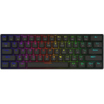 Savio BLACKOUT X2 BLUE klawiatura Gaming USB QWERTY Amerykański międzynarodowy Czarny