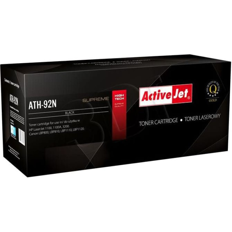 Activejet Toner Activejet ATH-92N (C4092A) Black