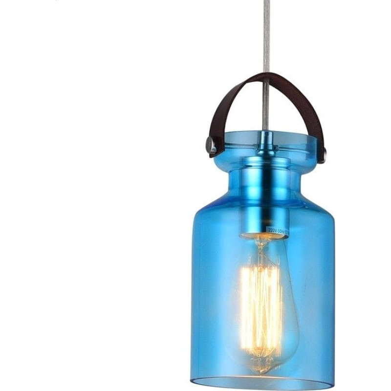 Platinet Lampa wisząca Platinet PLATINET PENDANT LAMP ZEFIR P161051 E27 GLASS BLUE 12x20 [44018]