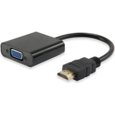 Equip Adapter AV Equip HDMI - D-Sub (VGA) + Jack 3.5mm czarny (11903607)