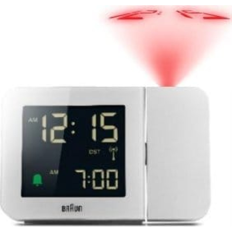 Braun Radiobudzik Braun Braun BC 015 W-DCF white Radio Controlled Alarm Clock