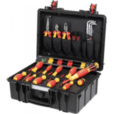 Wiha Werkzeug-Set Basic L electric (rot/gelb, 39-teilig, mit Koffer)