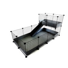 C&C Modular cage 4x2 + Loft 2x1+ grey ramp