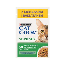 Purina Nestle CAT CHOW Sterilised Chicken with eggplant - wet cat food - 85 g