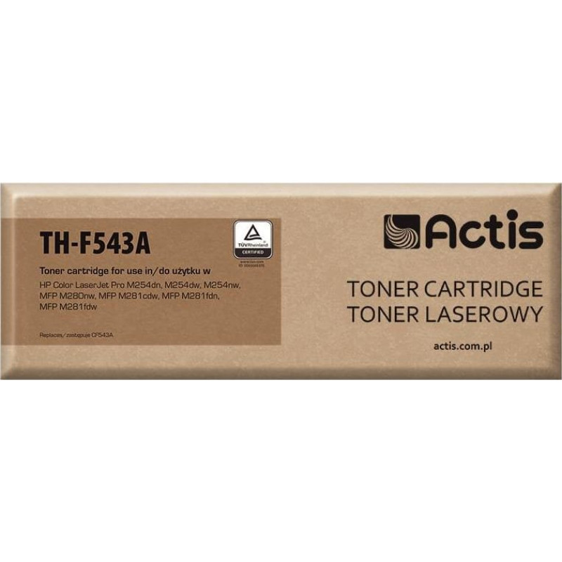 Actis TH-F543A toner for HP printer; HP 203A CB543A replacement; Standard; 1300 pages; magenta