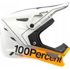 100 Bon 100% Kask full face juniorski 100% STATUS DH/BMX Helmet Carby Silver roz. S (47-48 cm) (NEW)