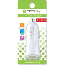 Techly Ładowarka Techly 2x USB-A 2.4 A  (022182)