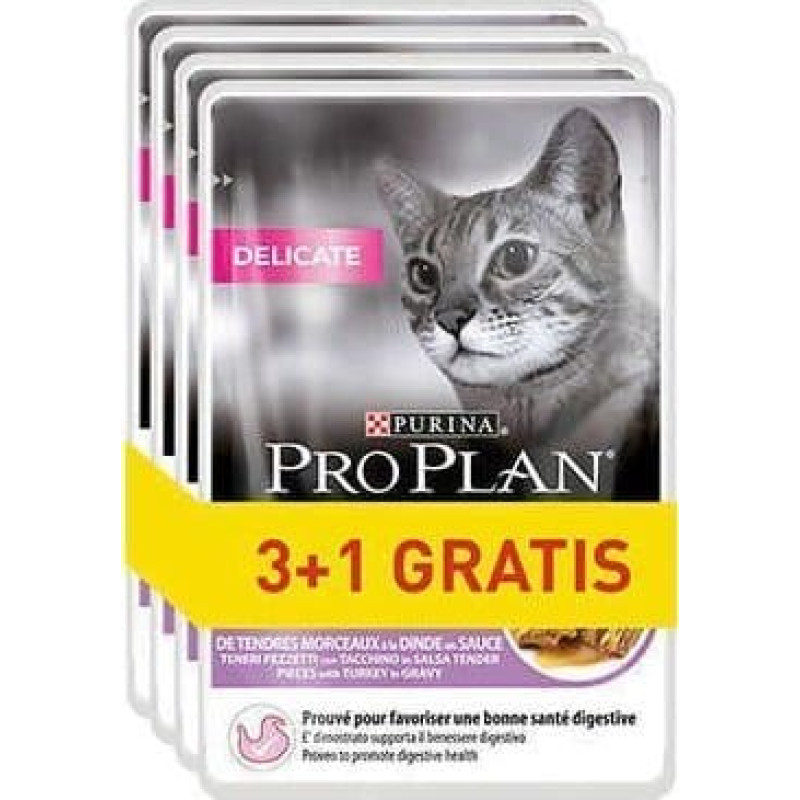 Purina Nestle Purina Pro Plan Delicate Indyk 85g 3+1