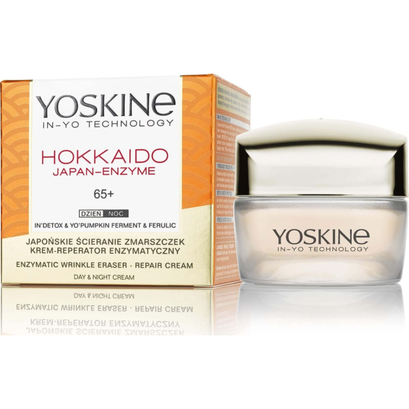 Yoskine Hokkaido Japan-Enzyme Krem przeciwzmarszczkowy na dzień i noc 65+ z enzymem z dyni 50ml