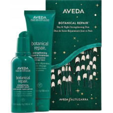 Aveda AVEDA_SET Botanical Repair Strenghening Overnight Serum wzmacniające serum na noc 100ml +  Strenghening Leave In Treatment wzmacniająca kuracja bez spłukiwania 100ml