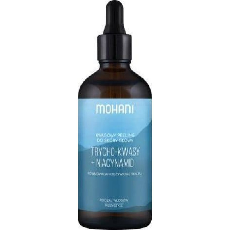 Mohani Równoważący peeling kwasowy do skóry głowy Trycho-kwasy + Niacynamid 100ml