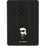 Karl Lagerfeld Etui na tablet Karl Lagerfeld Etui Karl Lagerfeld KLFC10SAKHPKK Apple iPad 10.2 2019/2020/2021 (7., 8. i 9. generacji) czarny/black Saffiano Monogram Ikonik Magnet Allover