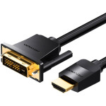 Vention ABFBI adapter kablowy 3 m HDMI Typu A (Standard) DVI-D Czarny