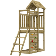 Vidaxl vidaXL Domek do placu zabaw z drabinką i ścianką, 52,5x110,5x214 cm