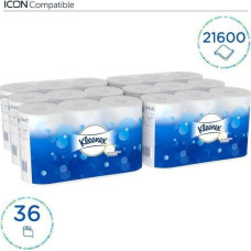 Kleenex Kimberly-Clark Kleenex - Papier toaletowy w małych rolkach, 2 warstwy, biały - 600 odcinków